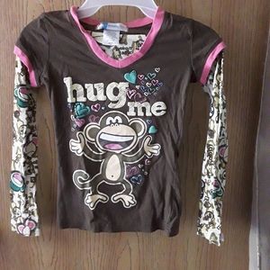 Girls long sleeve shirt size small (7-8)